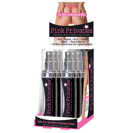 Pink Privates 1 Oz 6pc Bottle Counter Display - Sex Aides