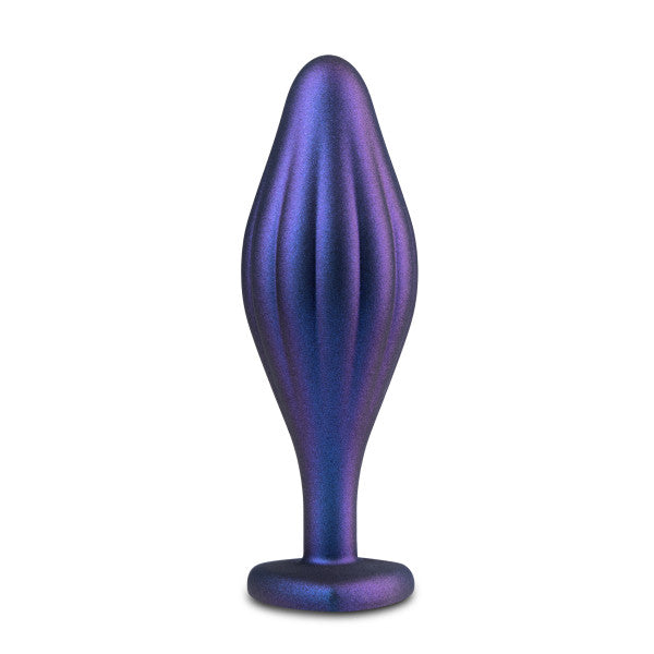 Anal Adventures Matrix Wavy Bling Plug Sapphire - Sex Aides