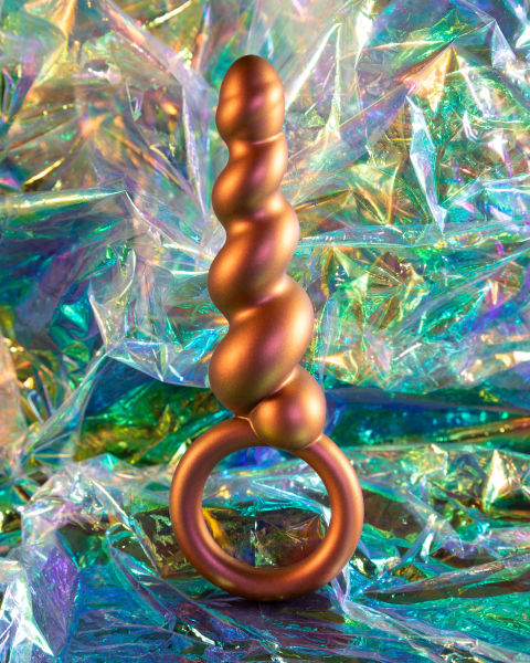 Anal Adventures Matrix Spiral Loop Plug Copper - Sex Aides