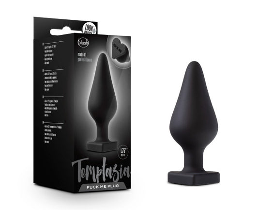 Temptasia Fuck Me Butt Plug Black - Sex Aides