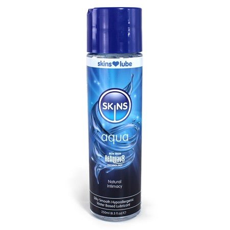 Skins Aqua Water Based Lubricant 8 Fl Oz - Sex Aides