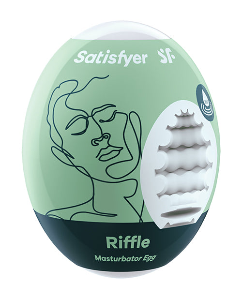 Satisfyer Riffle Masturbator Egg Light Green - Sex Aides