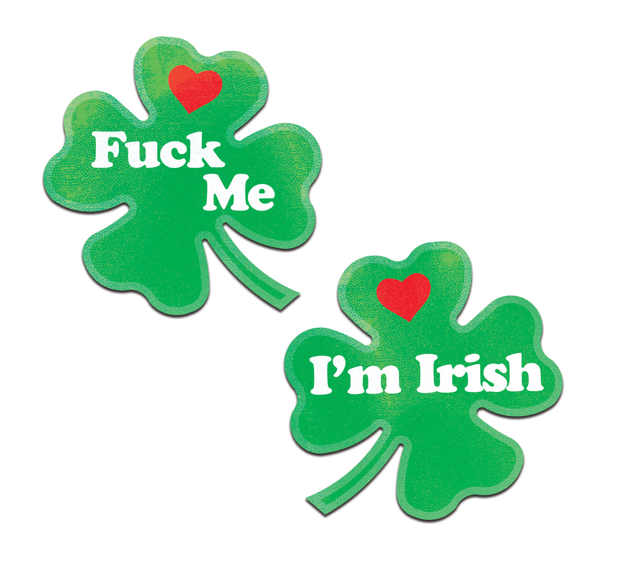 Pastease Clover 'fuck Me Im Irish' Nipple Pasties - Sex Aides