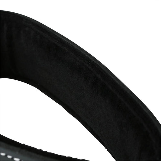 Edge Lined Leather Collar - Sex Aides