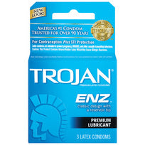 Trojan Enz (lubed) 3pk - Sex Aides