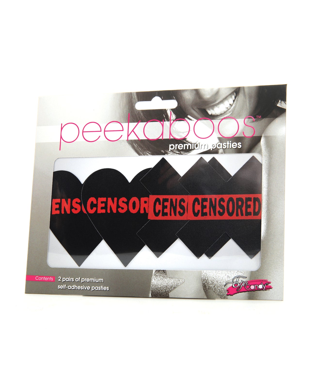 Pasties Censored Hearts & X - Sex Aides