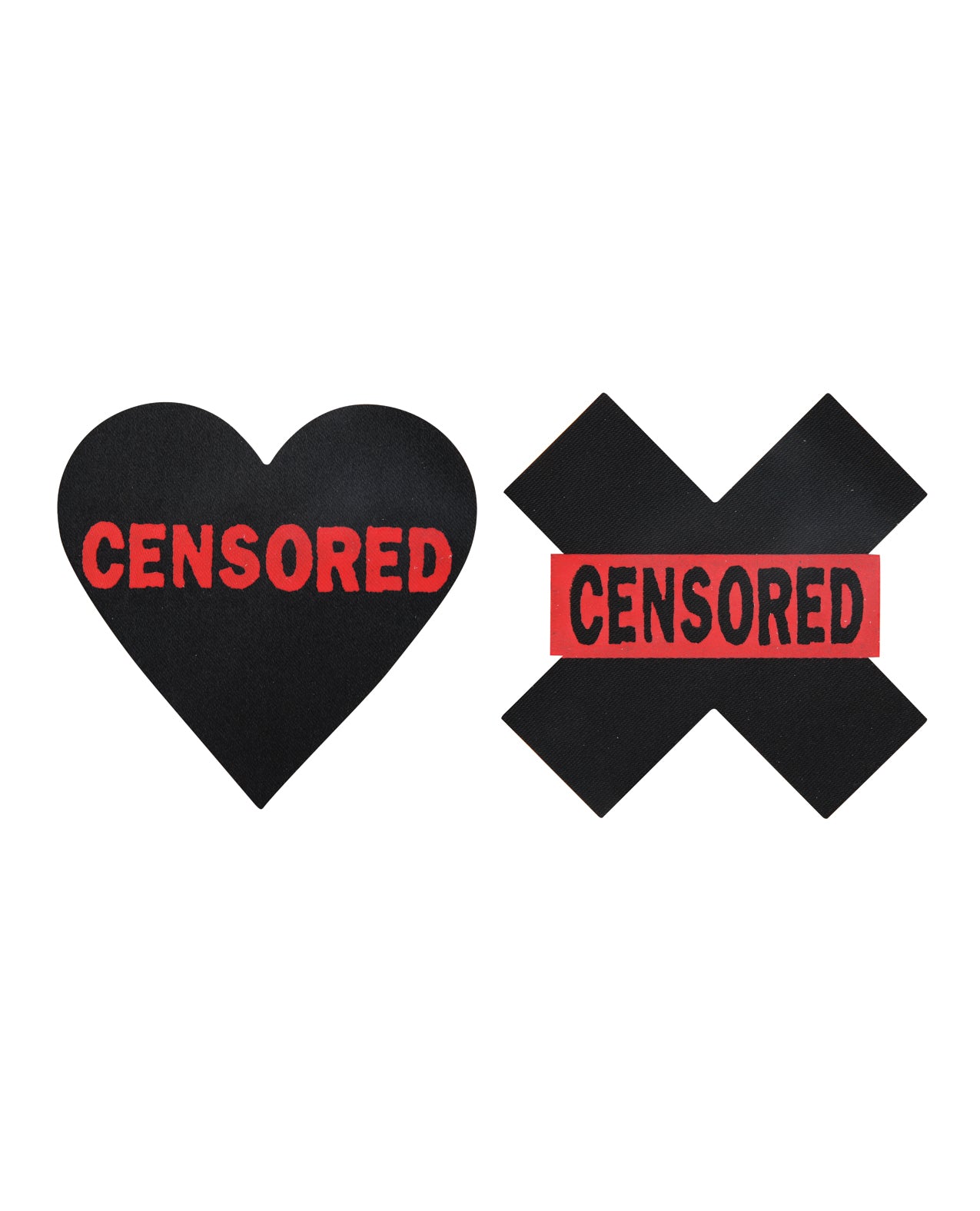 Pasties Censored Hearts & X - Sex Aides