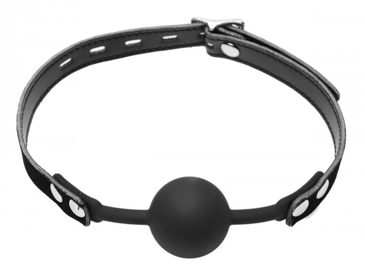 Master Series Hush Locking Silicone Ball Gag - Sex Aides