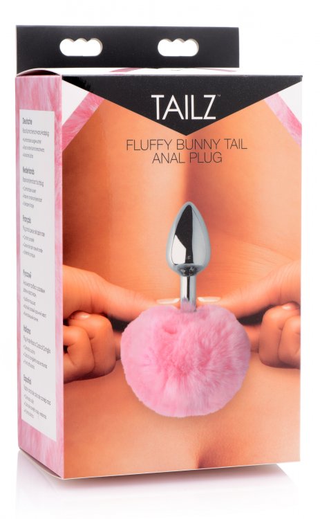 Tailz Pink Fluffy Bunny Tail Anal Plug - Sex Aides