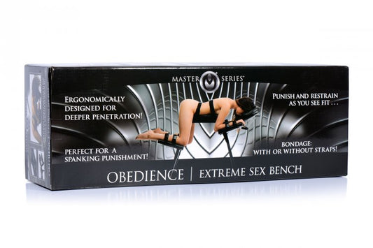 Master Series Obedience Extreme Sex Bench W Straps - Sex Aides